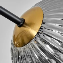 Lampes Dorées-hofstein Plafonnier - Verre 12 cm, 15 cm Chehalis Or, Noir, 8 lumières