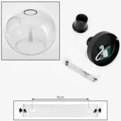 hofstein Plafonnier - Verre 20 cm Apedo Clair, 1 lumière