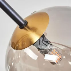 Lampes Dorées-hofstein Plafonnier - Verre 15 cm Chehalis Or, Noir, 8 lumières