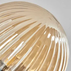 Lampes Dorées-hofstein Plafonnier - Verre 15 cm Chehalis Or, Noir, 6 lumières