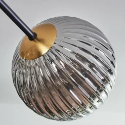 Lampes Dorées-hofstein Plafonnier - Verre 15 cm Chehalis Or, Noir, 8 lumières