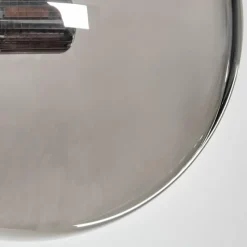 hofstein Plafonnier - Verre 12 cm Chehalis Fumé, 8 lumières