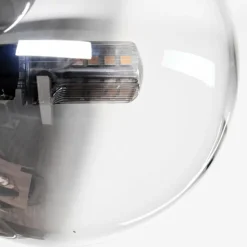 hofstein Plafonnier - Verre 10 cm Chehalis Clair, Fumé, 8 lumières