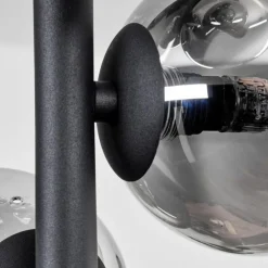 hofstein Plafonnier - Verre 10 cm Chehalis Clair, Fumé, 8 lumières