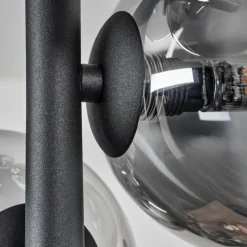 hofstein Plafonnier - Verre 12 cm Chehalis Clair, Fumé, 8 lumières