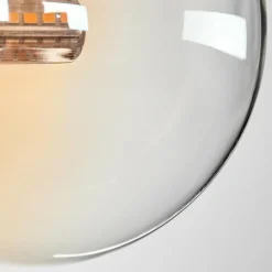 hofstein Plafonnier - Verre 12 cm Chehalis Ambre, Clair, 8 lumières