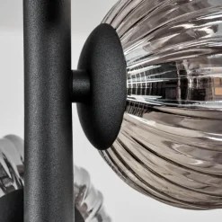 hofstein Plafonnier - Verre 10 cm Chehalis Fumé, 8 lumières