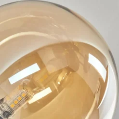 hofstein Plafonnier - Verre 15 cm Chehalis Ambre, 6 lumières