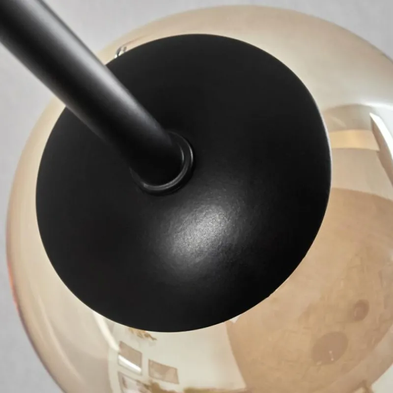 hofstein Plafonnier - Verre 10 cm Chehalis Ambre, Clair, 6 lumières