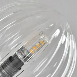 hofstein Plafonnier - Verre 10 cm Chehalis Clair, 6 lumières