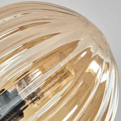 hofstein Plafonnier - Verre 10 cm Chehalis Ambre, 6 lumières