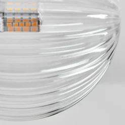 hofstein Plafonnier - Verre 12 cm Chehalis Clair, 8 lumières