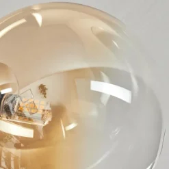 hofstein Plafonnier - Verre 15 cm Chehalis Ambre, Clair, Fumé, 6 lumières