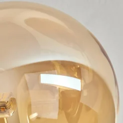 hofstein Plafonnier - Verre 15 cm Chehalis Ambre, 6 lumières