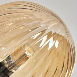 Suspension Verre Fumé-hofstein Plafonnier - Verre 15 cm Chehalis Ambre, Fumé, 6 lumières