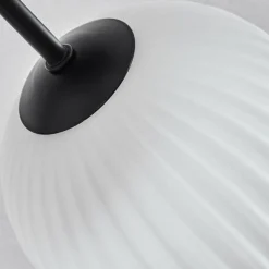 hofstein Plafonnier - Verre 15 cm Chehalis Blanc, 6 lumières