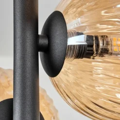 hofstein Plafonnier - Verre 12 cm Chehalis Ambre, 8 lumières