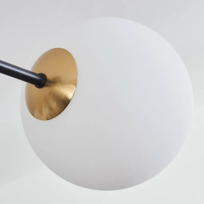 hofstein Plafonnier - Verre 15 cm Chehalis Or, Noir, 8 lumières