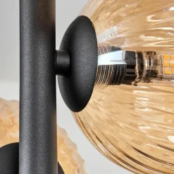 hofstein Plafonnier - Verre 12 cm Chehalis Ambre, 4 lumières