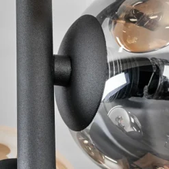 hofstein Plafonnier - Verre 10 cm Chehalis Ambre, Clair, Fumé, 4 lumières