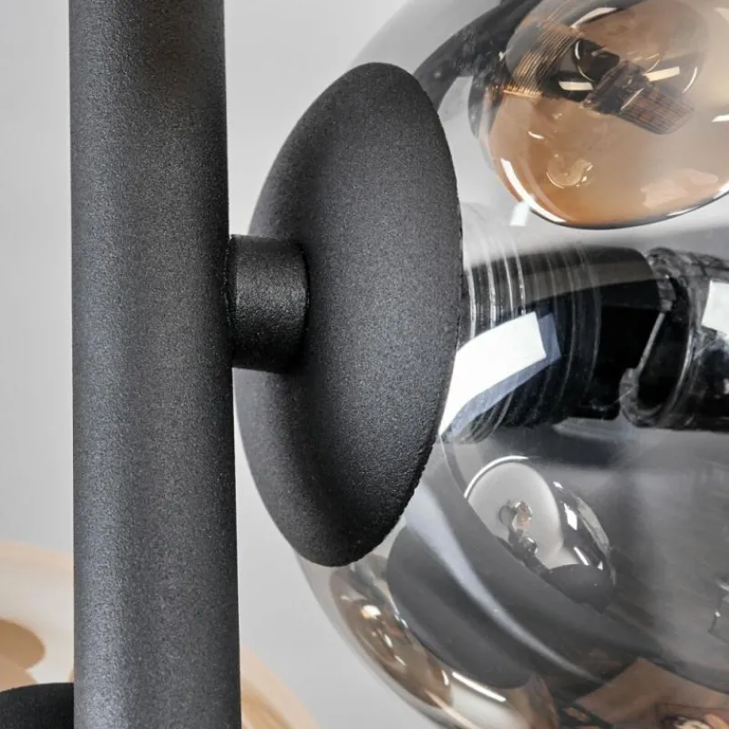 hofstein Plafonnier - Verre 10 cm Chehalis Ambre, Clair, Fumé, 4 lumières