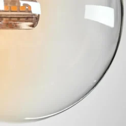 hofstein Plafonnier - Verre 12 cm Chehalis Ambre, Clair, Fumé, 4 lumières