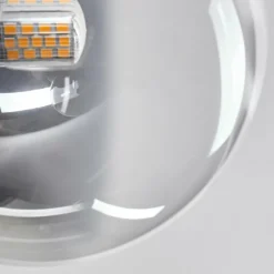 Lampes Dorées-hofstein Plafonnier - Verre 15 cm Chehalis Or, Noir, 8 lumières