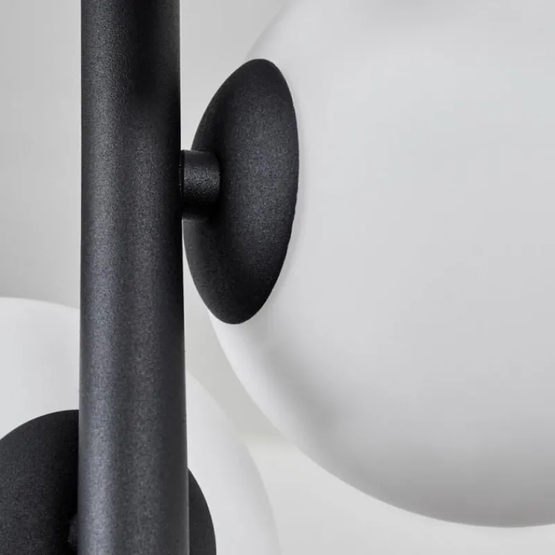 hofstein Plafonnier - Verre 12 cm Chehalis Blanc, 8 lumières