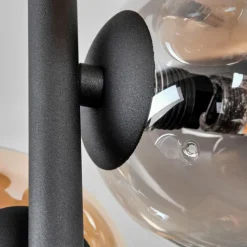 hofstein Plafonnier - Verre 10 cm, 12cm Chehalis Ambre, Fumé, 4 lumières