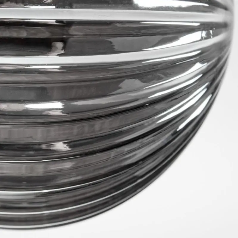 hofstein Plafonnier - Verre 10 cm, 12cm Chehalis Ambre, Fumé, 4 lumières