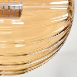 hofstein Plafonnier - Verre 10 cm, 12cm, 15cm Chehalis Ambre, Fumé, 8 lumières