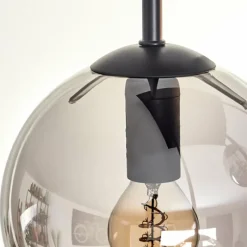 hofstein Plafonnier - Verre 15 cm Gastor Ambre, Clair, Fumé, 5 lumières