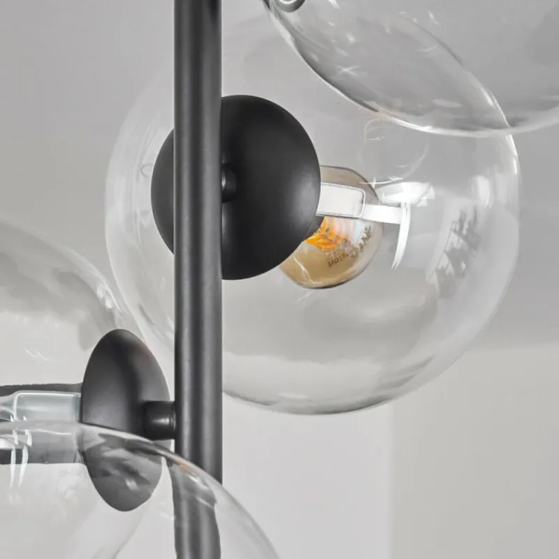 hofstein Plafonnier - Verre 15 cm Gastor Clair, 4 lumières