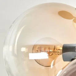 hofstein Plafonnier - Verre 15 cm Gastor Ambre, Clair, Fumé, 4 lumières