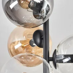 hofstein Plafonnier - Verre 15 cm Gastor Ambre, Clair, Fumé, 6 lumières