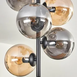 Suspension Verre Fumé-hofstein Plafonnier - Verre 15 cm Gastor Ambre, Fumé, 6 lumières