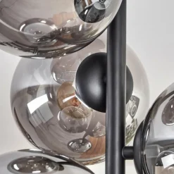 hofstein Plafonnier - Verre 15 cm Gastor Fumé, 6 lumières