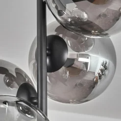 hofstein Plafonnier - Verre 15 cm Gastor Fumé, 4 lumières