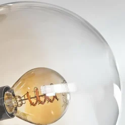 hofstein Plafonnier - Verre 15 cm Gastor Ambre, Clair, 4 lumières