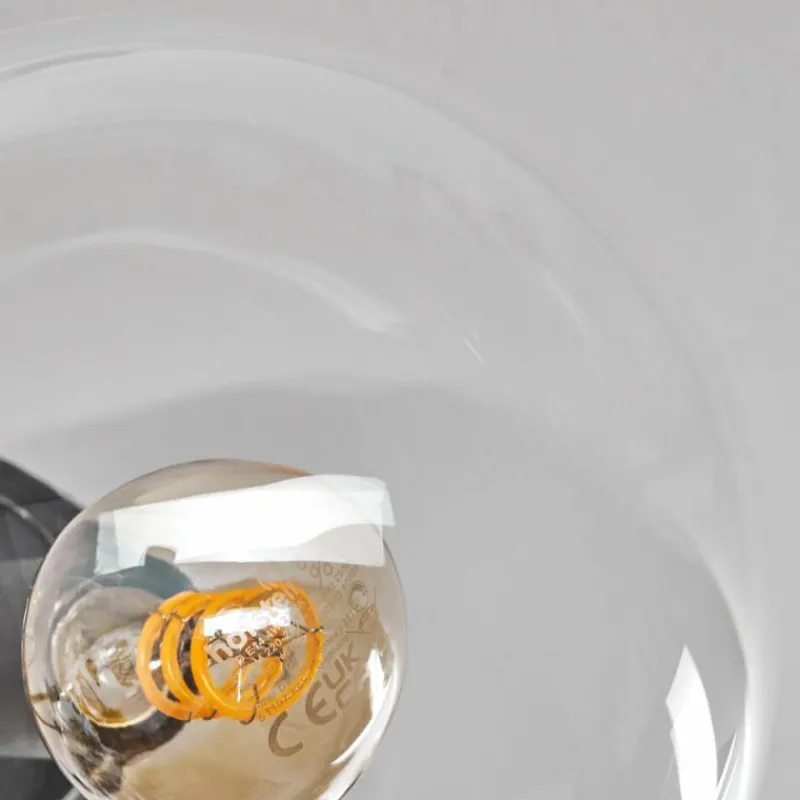 hofstein Plafonnier - Verre 15 cm Gastor Clair, 6 lumières