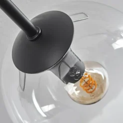 hofstein Plafonnier - Verre 15 cm Gastor Clair, 6 lumières