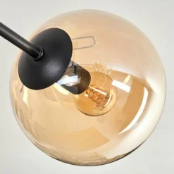 hofstein Plafonnier - Verre 15 cm Gastor Ambre, Clair, Fumé, 6 lumières