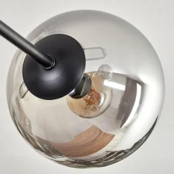 hofstein Plafonnier - Verre 15 cm Gastor Clair, Fumé, 6 lumières