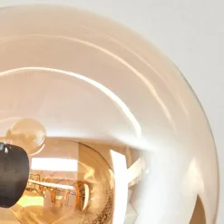 hofstein Plafonnier - Verre 15 cm Gastor Ambre, 6 lumières