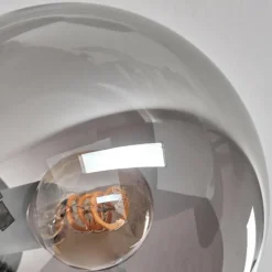 hofstein Plafonnier - Verre 15 cm Gastor Ambre, Fumé, 6 lumières