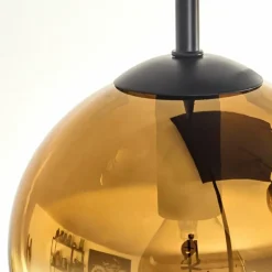 hofstein Plafonnier - Verre 15 cm Koyoto Or, Clair, 5 lumières