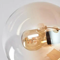 hofstein Plafonnier - Verre 15 cm Koyoto Ambre, Clair, 6 lumières