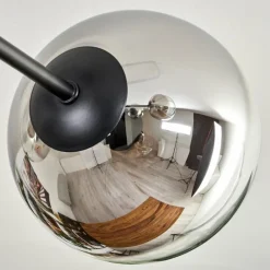 hofstein Plafonnier - Verre 15 cm Koyoto Chrome, Clair, 6 lumières