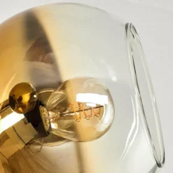 hofstein Plafonnier - Verre 15 cm Koyoto Or, Clair, 6 lumières