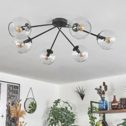 hofstein Plafonnier - Verre 15 cm Koyoto Clair, 6 lumières